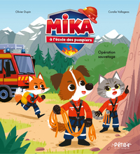 Image de Mika à l'école des pompiers - Opération sauvetage !