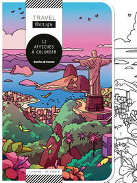 Image de Sunrise & Sunset - 12 affiches à colorier