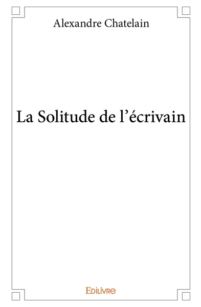 Picture of La Solitude de l'écrivain