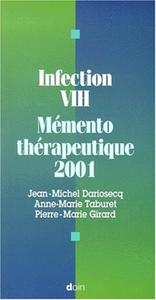 Image de MEMENTO THERAPEUTIQUE 2001 INFECTION A VIH
