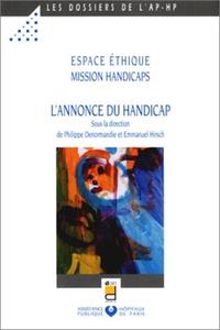 Image de L'ANNONCE DU HANDICAP. ESPACE ETHIQUE MISSION HANDICAPS