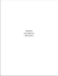 Picture of Melba Levick Mission San Miguel Arcangel /anglais