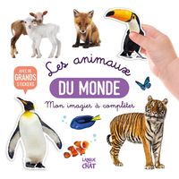 Image de Mon bel imagier à compléter - Les animaux du monde - Avec de grands stickers