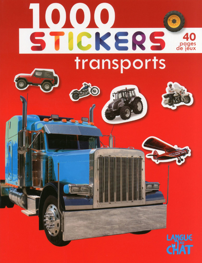 Picture of 1000 stickers transports (fond rouge)