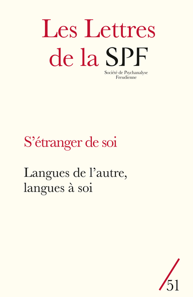 Picture of Les Lettres de la SPF, n°51