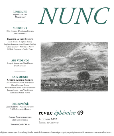 Image de Nunc n°49 Dossier André Suarès /Cahier Xavier Bordes
