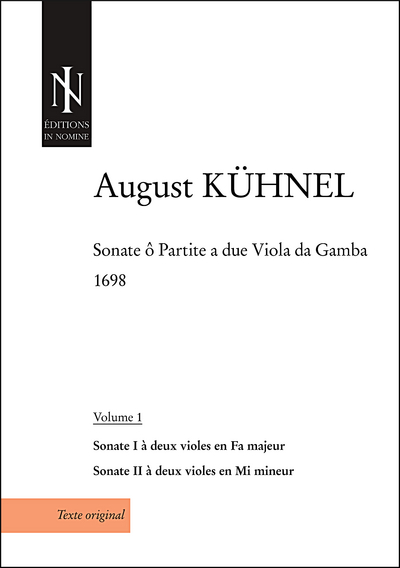 Image de Sonate ô partite a due viola da gamba (volume 1) - pour 2 basses de viole et bc