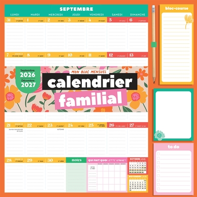 Image de Calendrier familial Bloc mensuel 2026-2027