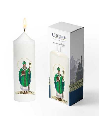 Image de Cierge blanc - Saint Patrick