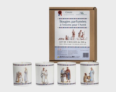 Image de Pack 4 bougies parfumées avent