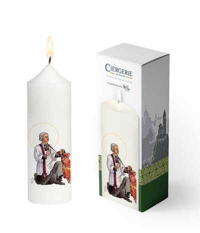 Image de Cierge blanc - Saint Jean Marie Vianney
