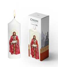 Image de Cierge blanc - Configuré au Christ