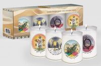 Image de Kit de 4 veilleuses pour la semaine sainte, carême