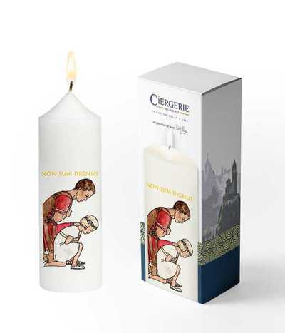 Image de Cierge Première Communion blanc - Centurion fille blonde
