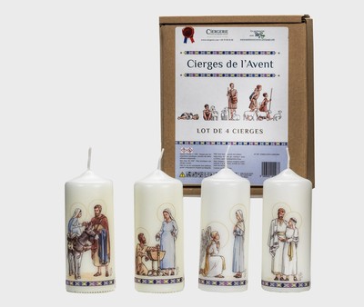 Image de Pack 4 cierges de l'avent