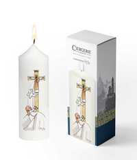 Image de Cierge Baptême blanc - Baptisé dans l'Esprit