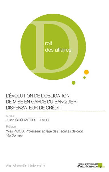 Picture of L'évolution de l'obligation de mise en garde du banquier dispensateur de crédit