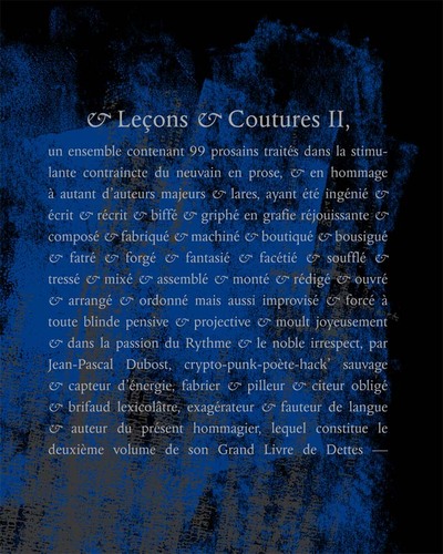 Image de & Leçons & Coutures II