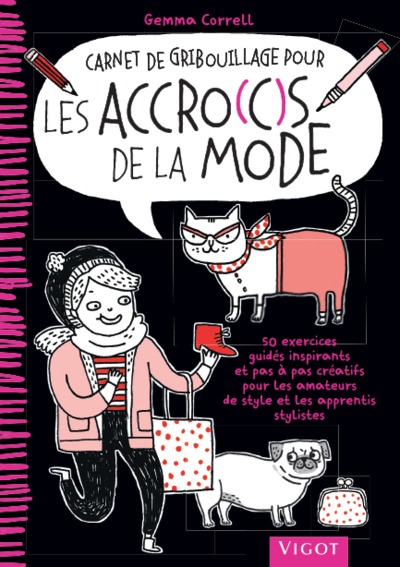 Picture of Carnet de gribouillage pour les accros de la mode