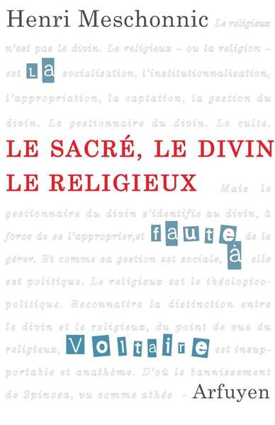 Picture of Le sacré, le divin, le religieux