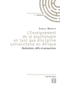 Image de L'enseignement de la psychologie en tant que discipline universitaire en Afrique - réalisations, défis et perspectives