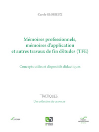 Picture of MEMOIRES PROFESSIONNELS, MEMOIRES D'APPLICATION ET AUTRES TRAVAUX DE FIN D'ETUDES (TFE) : CONCEPTS U