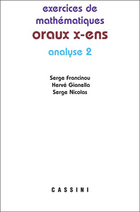 Image de ORAUX X ENS ANALYSE 2 - 2013