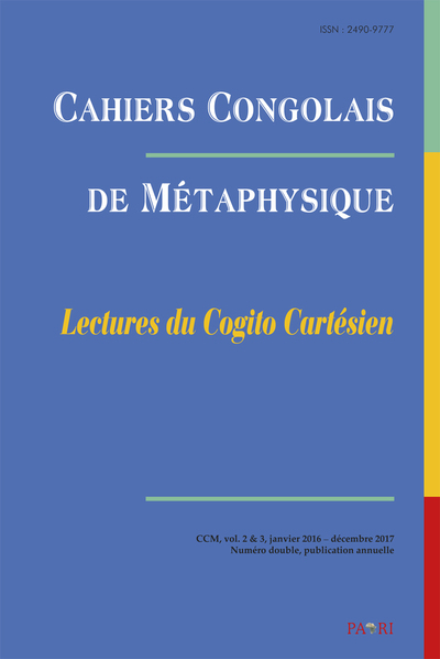 Image de Cahiers Congolais de Métaphysique, vol.2&3, 2016-2017. Lectures du Cogito Cartésien