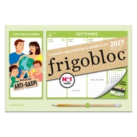 Image de Mini Frigobloc Hebdomadaire Anti-gaspi 2027  - Calendrier compact / sem (de sept. 2026 à déc. 2027)