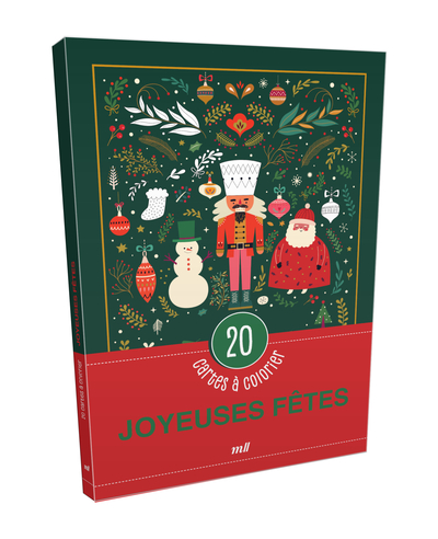 Picture of Joyeuses fêtes - 20 cartes à colorier