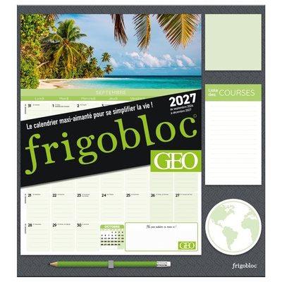 Picture of Frigobloc Mensuel GEO 2027  - Calendrier / mois (de sept. 2026 à déc. 2027)