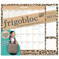 Picture of Frigobloc Mensuel avec sac léopard 2027  - Calendrier / mois (de janv. à déc. 2027)