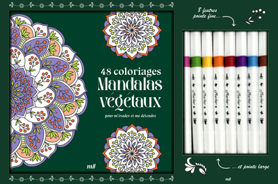 Picture of Coffret Coloriages - Mandalas végétaux