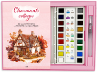 Image de Coffret Aquarelle - Charmants Cottages - 30 illustrations à peindre