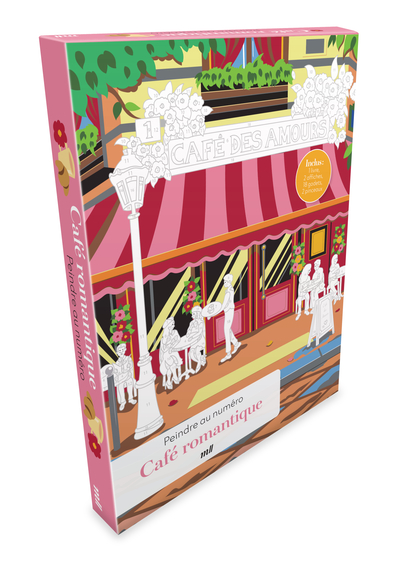 Image de Coffret - Peindre au numéro - Café romantique