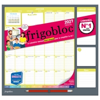 Picture of Frigobloc Mensuel avec onglets 2027  - Calendrier familial / mois (de janv. à déc. 2027)