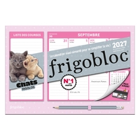 Image de Mini Frigobloc Hebdomadaire Chats Rigolos 2027 / sem (de sept. 2026 à déc. 2027)