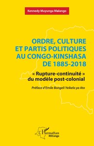 Picture of Ordre, culture et partis politiques au Congo-Kinshasa de 1885-2018