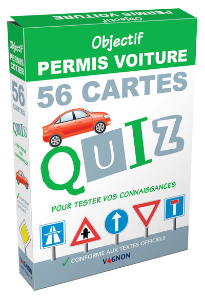 Image de Objectif permis voiture - 56 cartes quiz pour tester vos connaissances