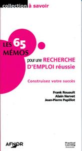 Picture of LES 65 MEMOS POUR UNE RECHERCHE D'EMPLOIREUSSIE. CONSTRUISEZ VOTRE SUCCES