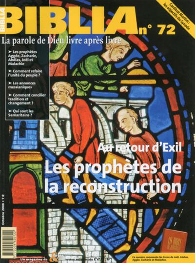 Picture of BIBLIA 72 - APRES L'EXIL, LES PROPHETES DE LA RESTAURATION