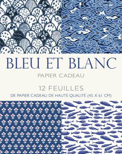 Image de Bleu et blanc - Papier cadeau