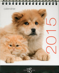 Image de Calendrier de table Chats et Chiens 2015