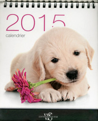Image de Calendrier de table Chiens 2015