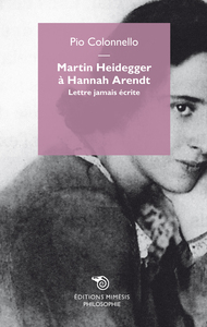Picture of Martin Heidegger A Hannah Arendt, Lettre Jamais Ecrite