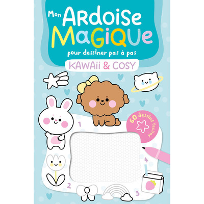 Picture of Mon ardoise magique pour dessiner pas à pas - kawaii & cosy - 60 dessins faciles