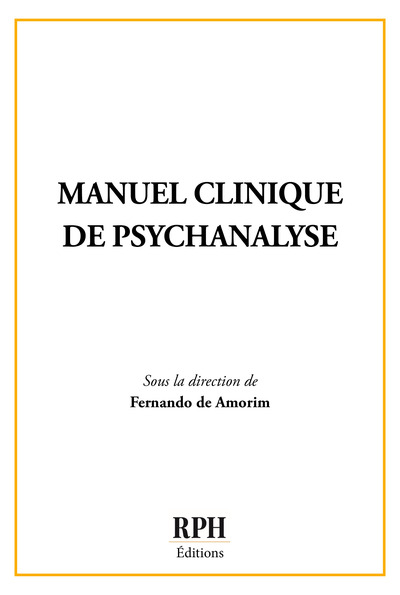 Picture of MANUEL CLINIQUE DE PSYCHANALYSE