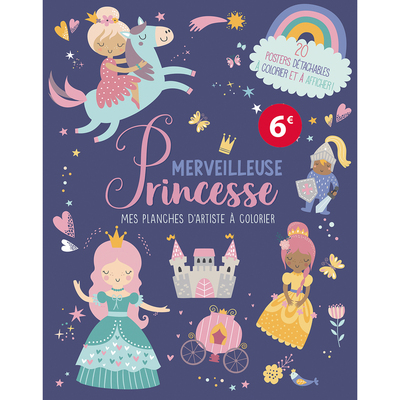 Picture of Mes planches d'artiste à colorier - merveilleuse princesse