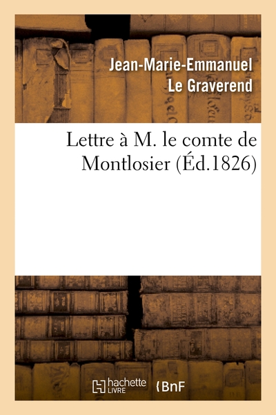 Picture of Lettre à M. le comte de Montlosier