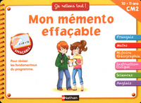 Image de Mon mémento effaçable CM2
